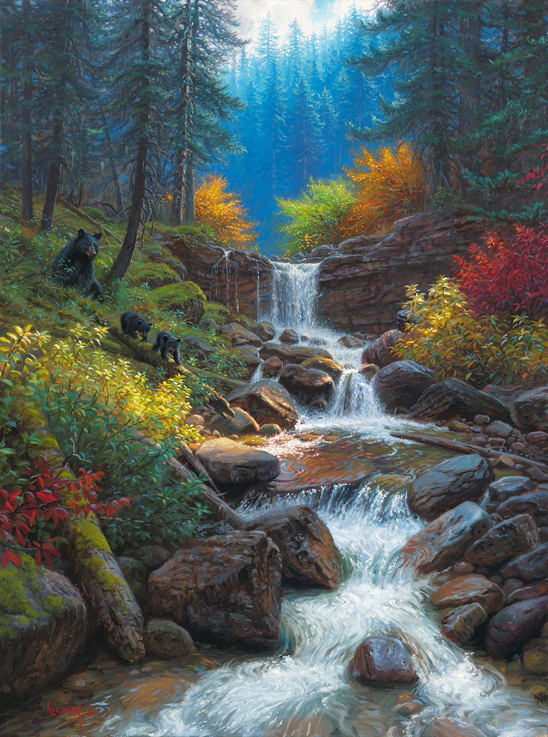 Mountain Cascade By Mark Keathley Infinity Fine Art