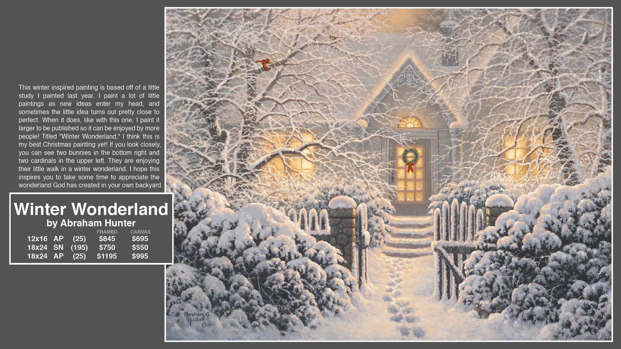 WINTER WONDERLAND BY ABRAHAM HUNTER » Infinity Fine Art